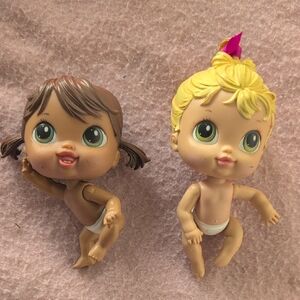 Adorable Doll Set with Brown and Blonde Hair